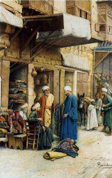 Arab or Arabic people and life. Orientalism oil paintings  378